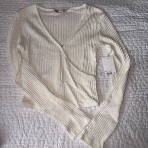 White long sleeve top NWT